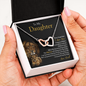 To My Daughter | Never Forget That I Love You (Interlocking Hearts Necklace)