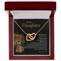 To My Daughter | Never Forget That I Love You (Interlocking Hearts Necklace)