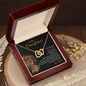 To My Daughter | Never Forget That I Love You (Interlocking Hearts Necklace)