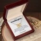 To My Granddaughter Necklace | Interlocking Hearts