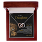 To My Daughter | Never Forget That I Love You (Interlocking Hearts Necklace)
