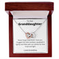 To My Granddaughter Necklace | Interlocking Hearts