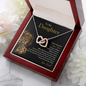 To My Daughter | Never Forget That I Love You (Interlocking Hearts Necklace)