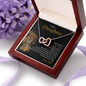 To My Daughter | Never Forget That I Love You (Interlocking Hearts Necklace)