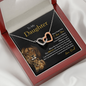 To My Daughter | Never Forget That I Love You (Interlocking Hearts Necklace)