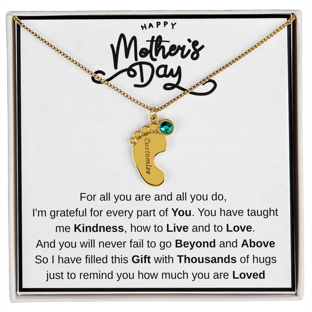 Happy Mothers Day | Personalize Baby Feet