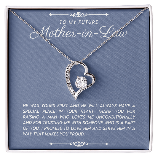 To My Future Mother In Law | I Promise To Love Him (Forever Love Necklace)