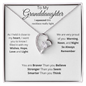 To My Granddaughter | Always Remember Forever Lover Necklace