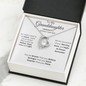 To My Granddaughter | Always Remember Forever Lover Necklace