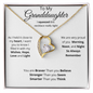 To My Granddaughter | Always Remember Forever Lover Necklace