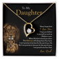 To My Daughter | Never Forget That I Love You (Forever Love Necklace)