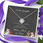 Love Knot Necklace - To my Joyful Daughter