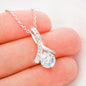 Petite Ribbon Shaped Pendant - To My Smokin' Hot Wife
