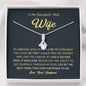 Petite Ribbon Shaped Pendant - To My Smokin' Hot Wife