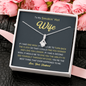 Petite Ribbon Shaped Pendant - To My Smokin' Hot Wife