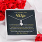 Petite Ribbon Shaped Pendant - To My Smokin' Hot Wife