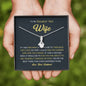 Petite Ribbon Shaped Pendant - To My Smokin' Hot Wife