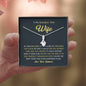 Petite Ribbon Shaped Pendant - To My Smokin' Hot Wife