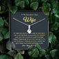 Petite Ribbon Shaped Pendant - To My Smokin' Hot Wife