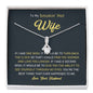 Petite Ribbon Shaped Pendant - To My Smokin' Hot Wife