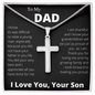 To My Dad | Thank You For Loving Me Cross