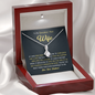 Petite Ribbon Shaped Pendant - To My Smokin' Hot Wife