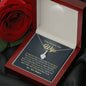 Petite Ribbon Shaped Pendant - To My Smokin' Hot Wife