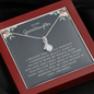 Petite Ribbon Shaped Pendant - To My Granddaughter