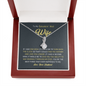Petite Ribbon Shaped Pendant - To My Smokin' Hot Wife