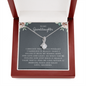 Petite Ribbon Shaped Pendant - To My Granddaughter