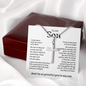 To My Son | I'm Grateful My Son From Mom Cross Necklace ✝💓