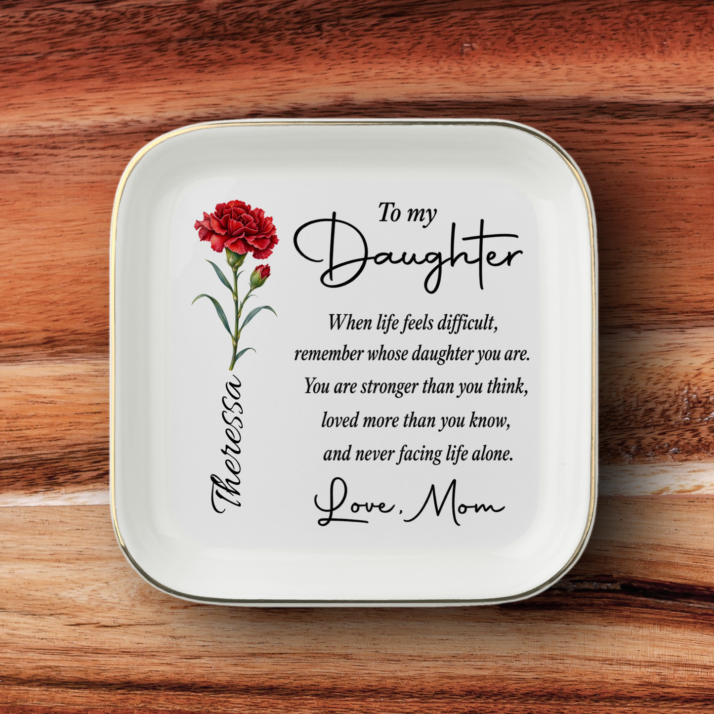 Daughter Personalized Jewelry Dish