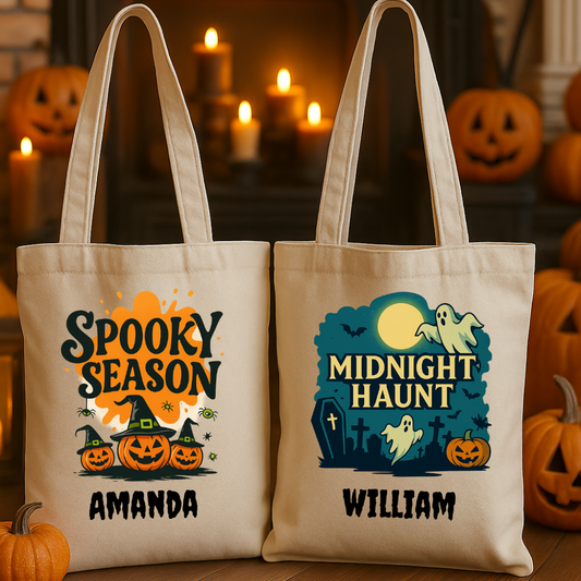 Personalized Halloween Trick‑or‑Treat Bag | Custom Name Tote