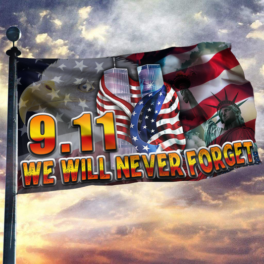 Liberty - 9.11 - We Will Never Forget Flag