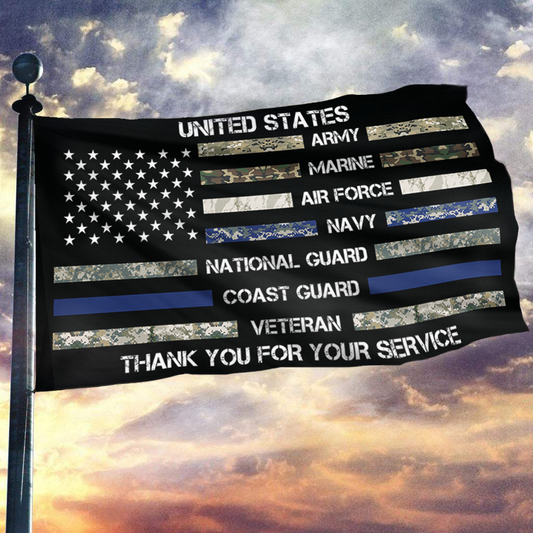 United States Thank You For Your Service Appreciation Flag