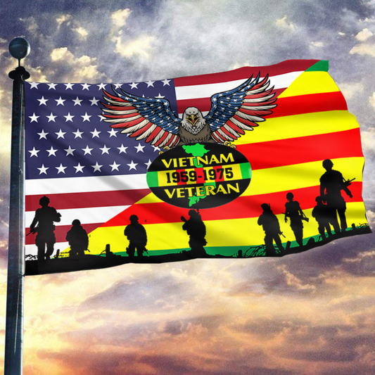 Vietnam Veteran Eagle Of Freedom Flag