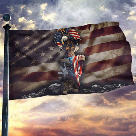 Patriotic American Eagle USA Flag