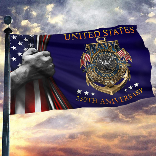 250th Anniversary US Navy Flag