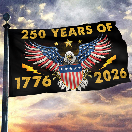 Patriotic 250th Anniversary U.S. Flag (1776–2026)