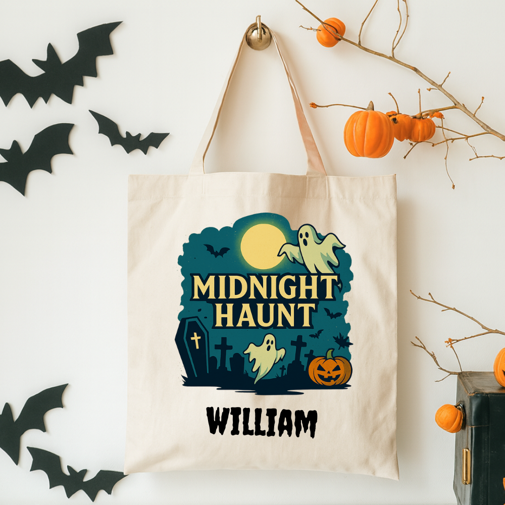 Personalized Halloween Trick‑or‑Treat Bag | Custom Name Tote