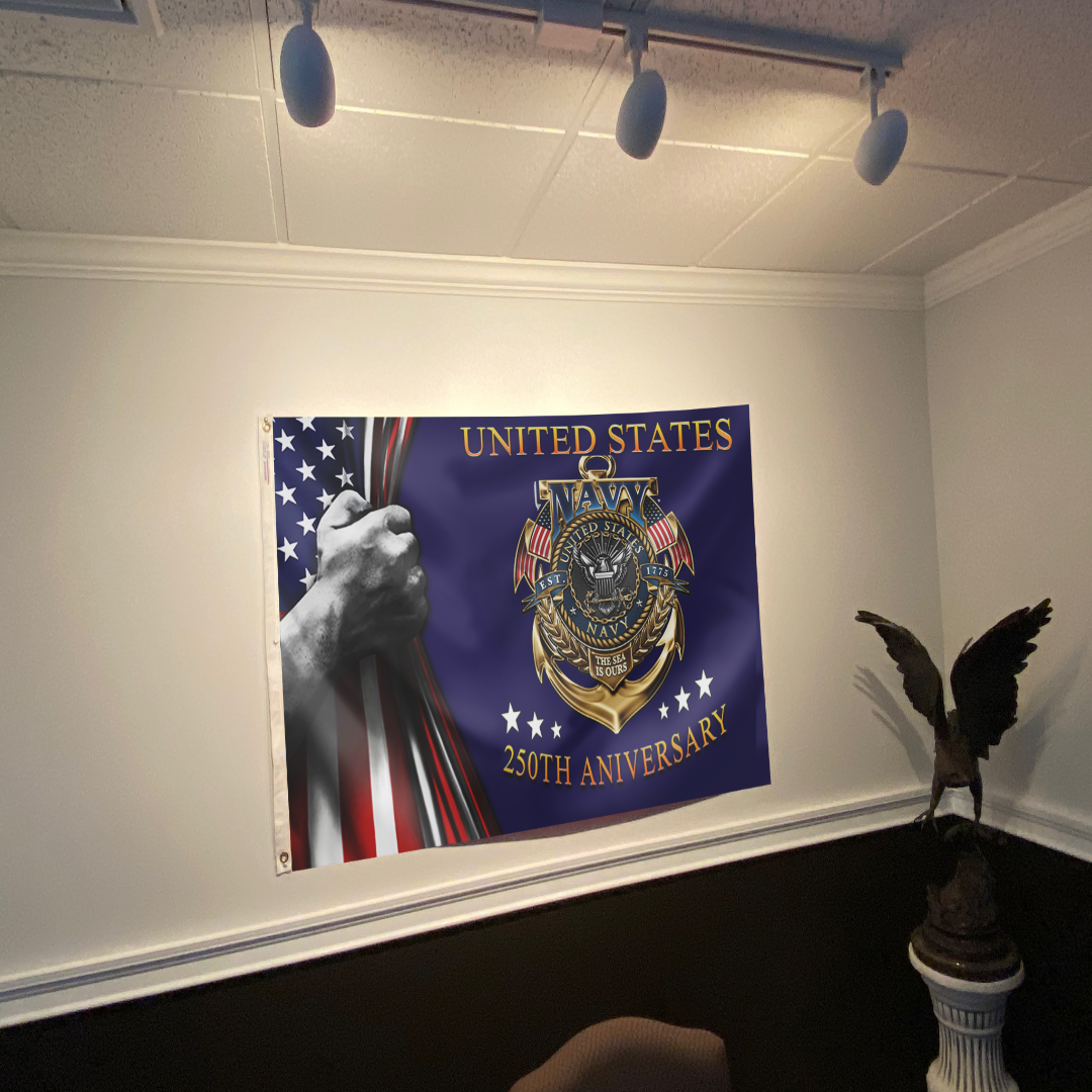 250th Anniversary US Navy Flag