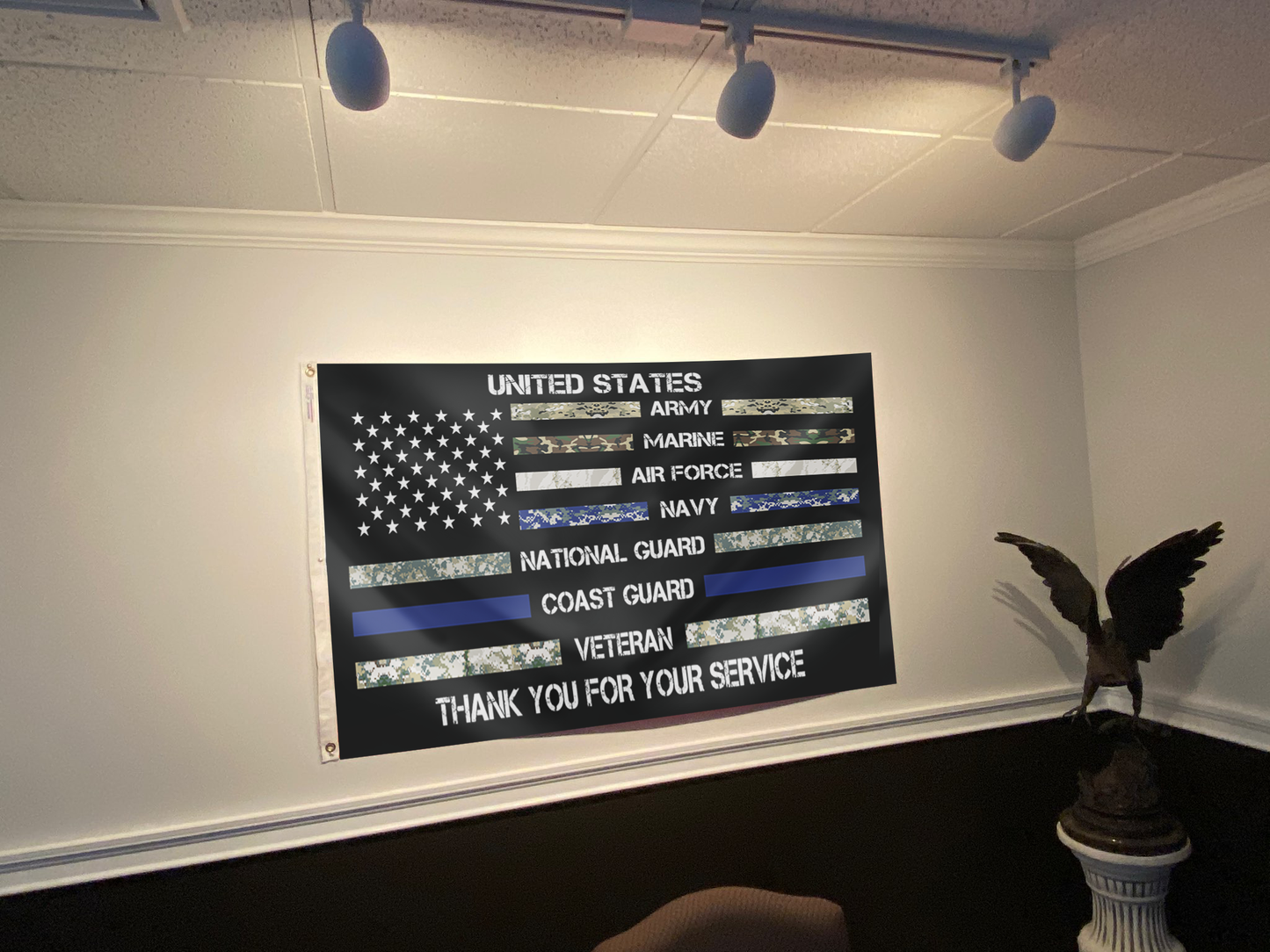 United States Thank You For Your Service Appreciation Flag