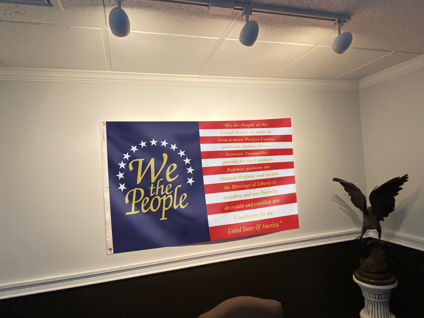 We The People - United States Constitution Flag - Preamble Flag