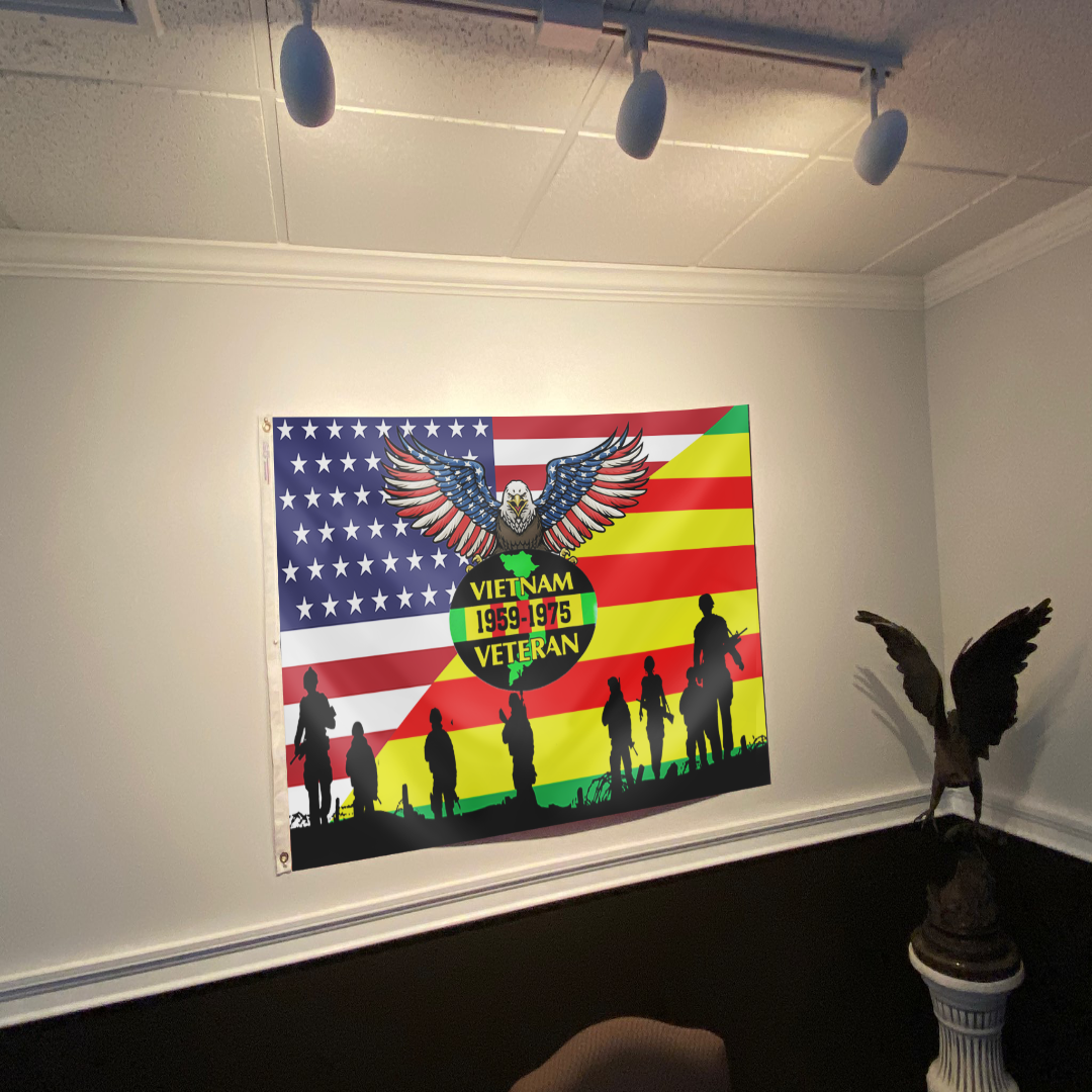Vietnam Veteran Eagle Of Freedom Flag