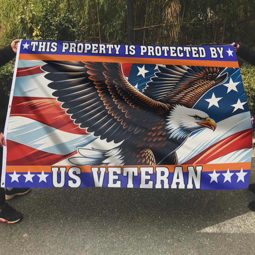 This Property Is Protected By US Veteran Flag