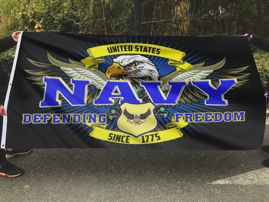 Navy Defending Freedom Since 1775 Flag