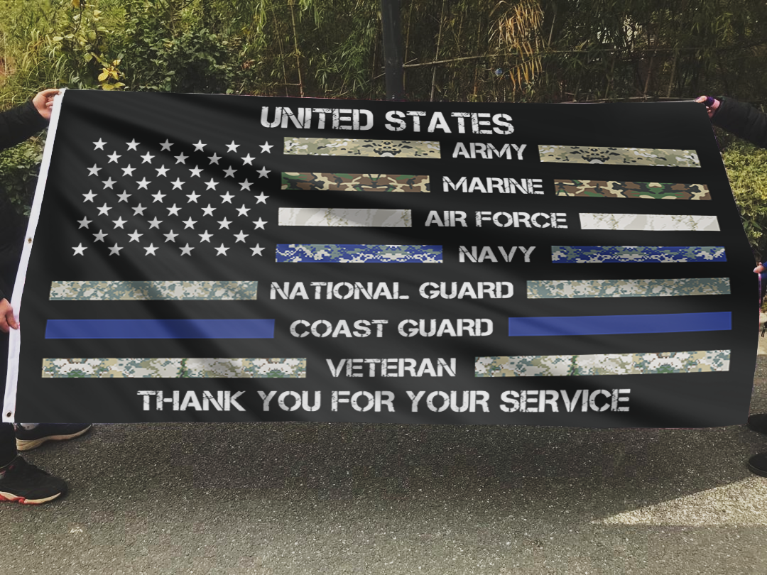 United States Thank You For Your Service Appreciation Flag