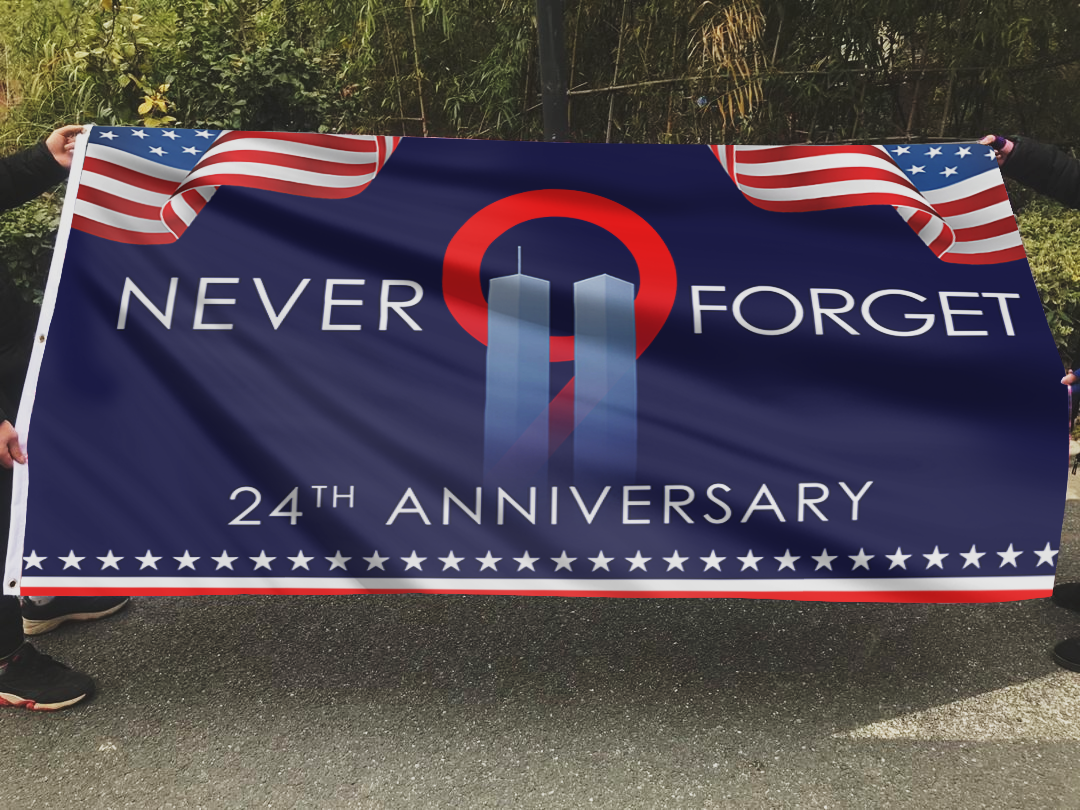 Never Forget 24th Anniversary Flag
