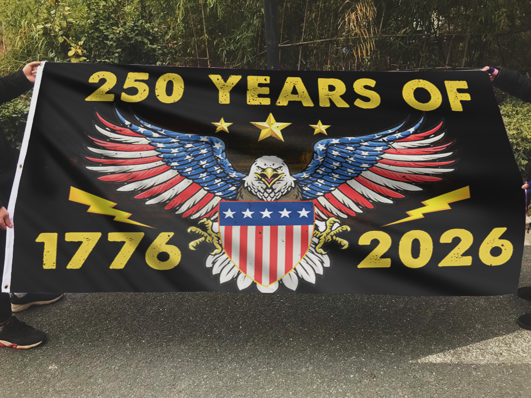 Patriotic 250th Anniversary U.S. Flag (1776–2026)