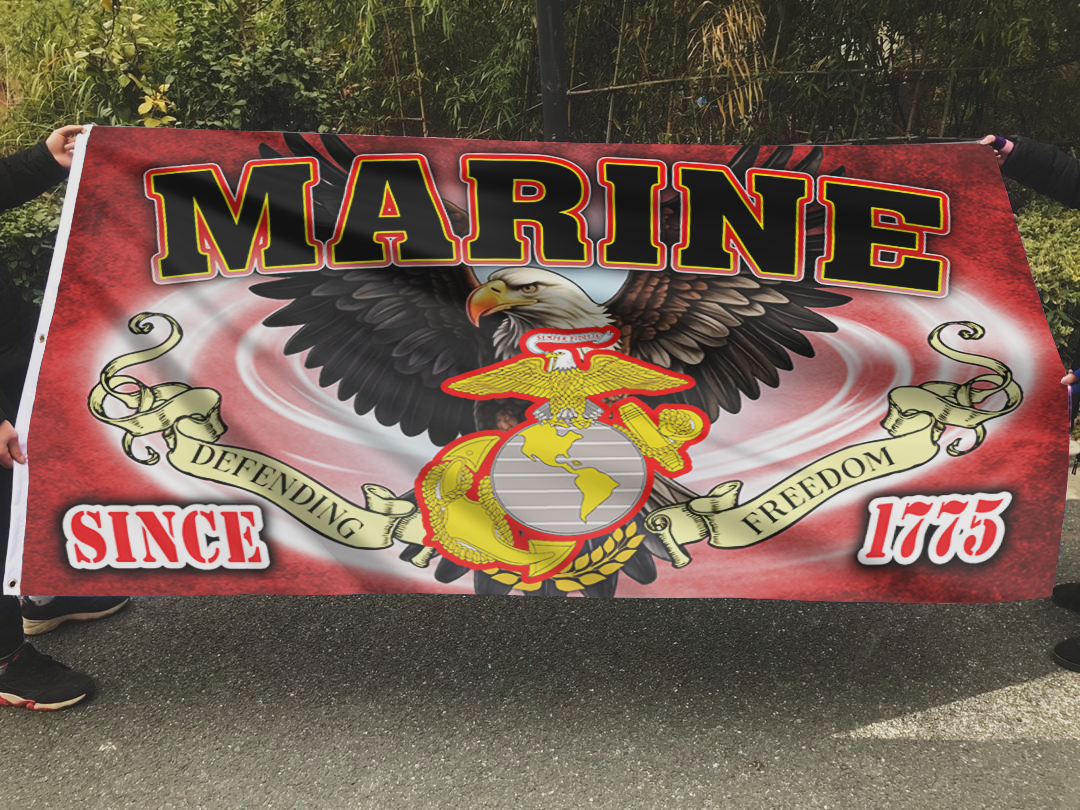 Patriotic Marine Flag